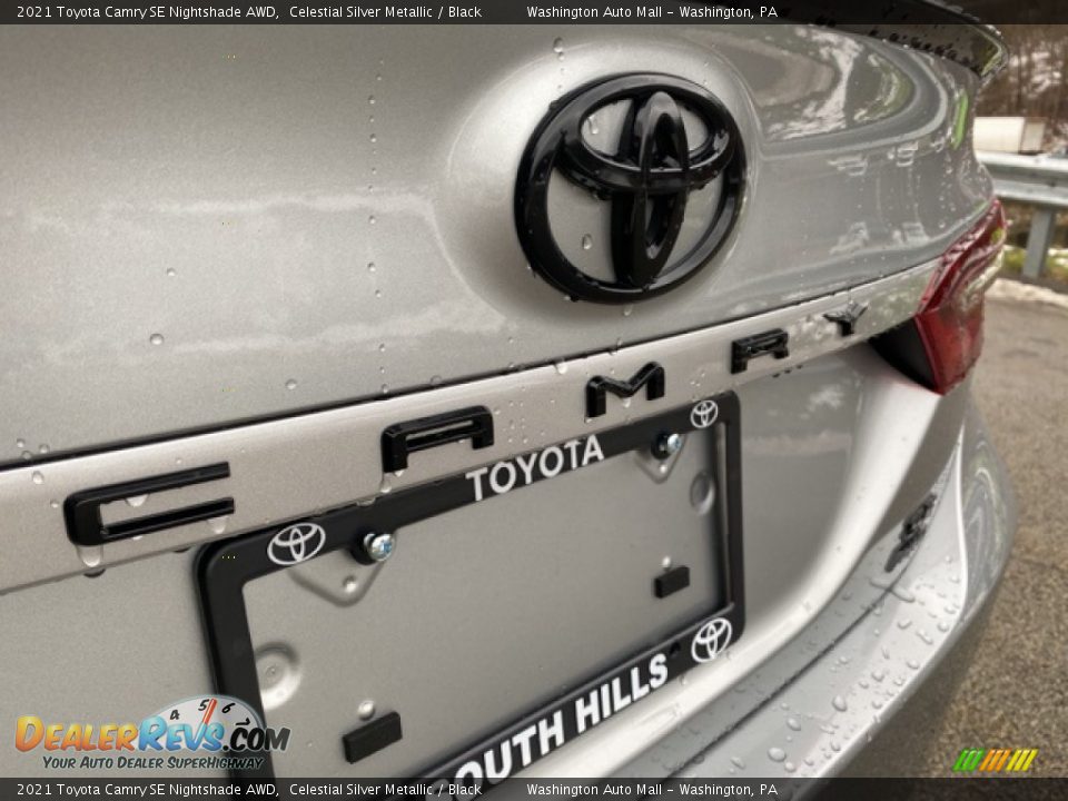 2021 Toyota Camry SE Nightshade AWD Celestial Silver Metallic / Black Photo #22
