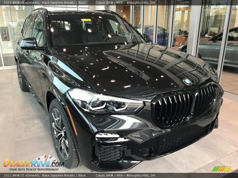 2021 BMW X5 xDrive40i Black Sapphire Metallic / Black Photo #1