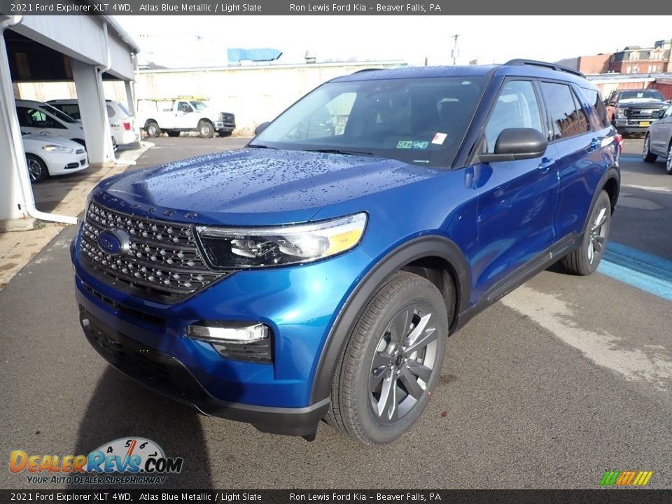 2021 Ford Explorer XLT 4WD Atlas Blue Metallic / Light Slate Photo #5