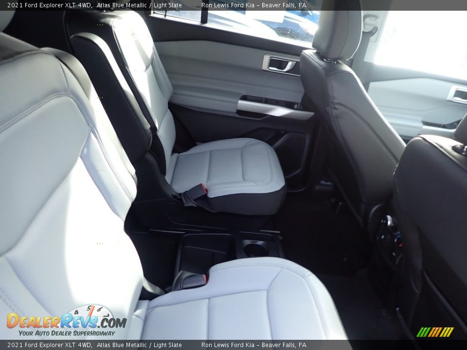 2021 Ford Explorer XLT 4WD Atlas Blue Metallic / Light Slate Photo #9