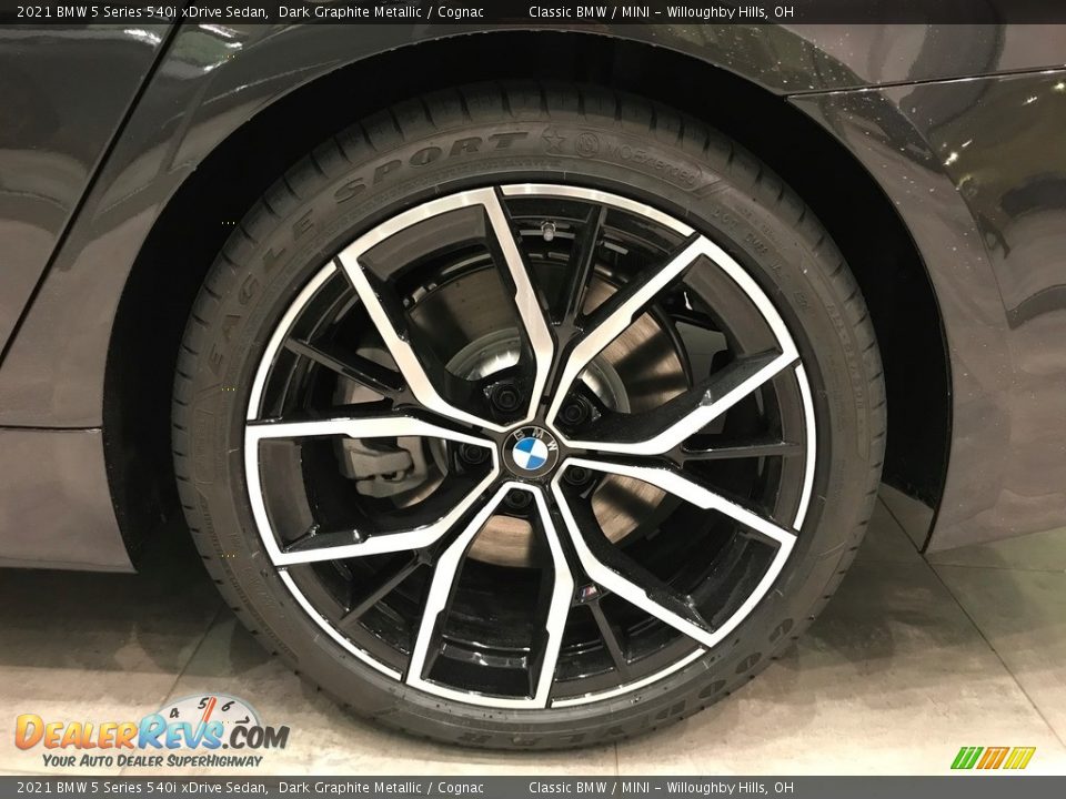 2021 BMW 5 Series 540i xDrive Sedan Dark Graphite Metallic / Cognac Photo #5
