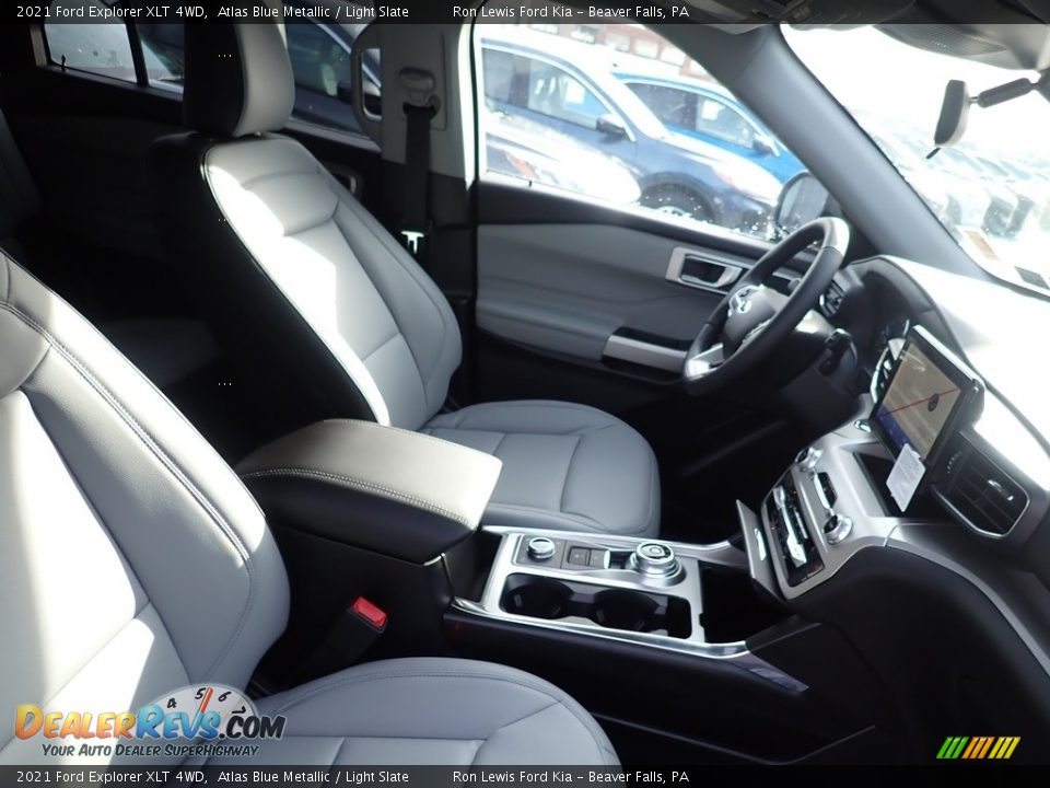 2021 Ford Explorer XLT 4WD Atlas Blue Metallic / Light Slate Photo #10
