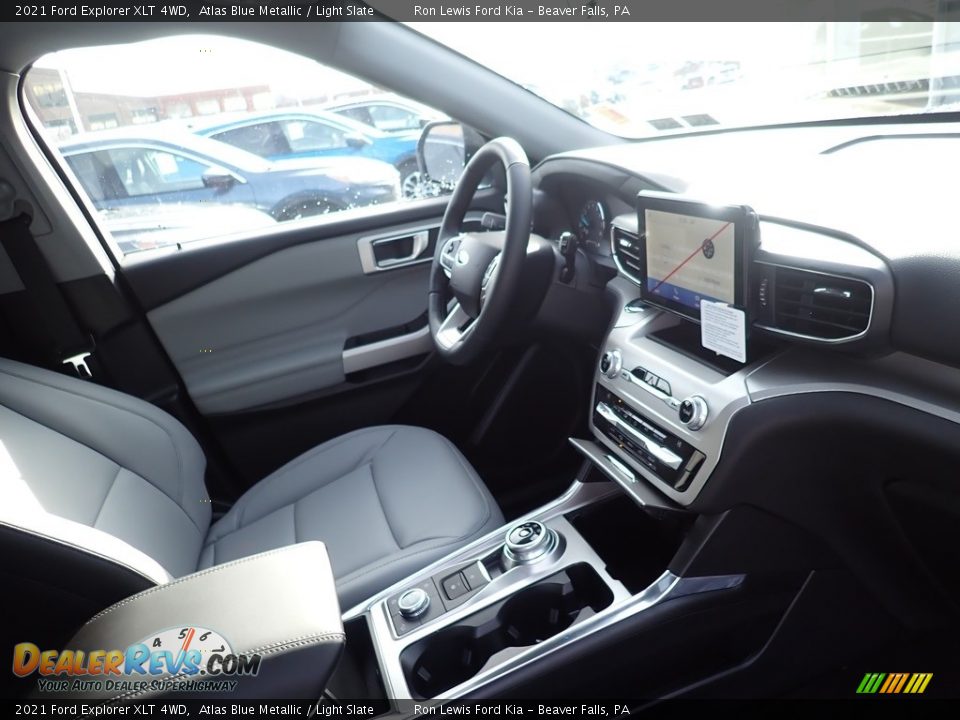 2021 Ford Explorer XLT 4WD Atlas Blue Metallic / Light Slate Photo #11