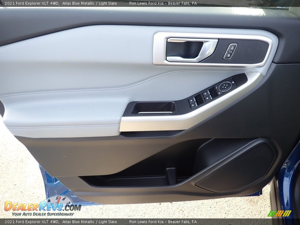 2021 Ford Explorer XLT 4WD Atlas Blue Metallic / Light Slate Photo #13