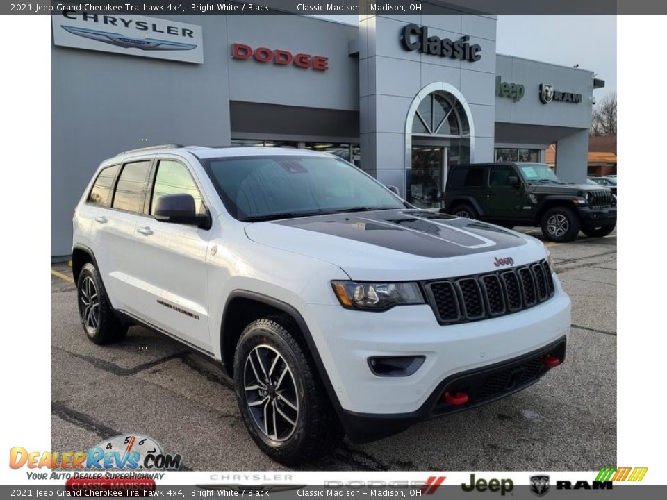 2021 Jeep Grand Cherokee Trailhawk 4x4 Bright White / Black Photo #1