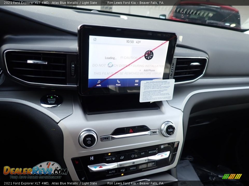 2021 Ford Explorer XLT 4WD Atlas Blue Metallic / Light Slate Photo #15