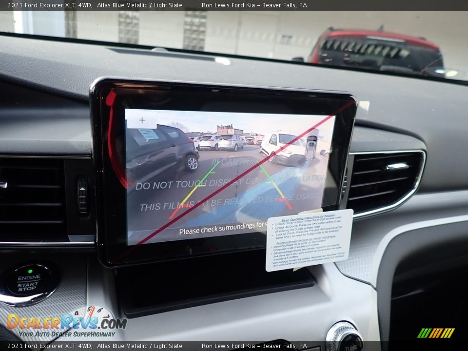 2021 Ford Explorer XLT 4WD Atlas Blue Metallic / Light Slate Photo #16
