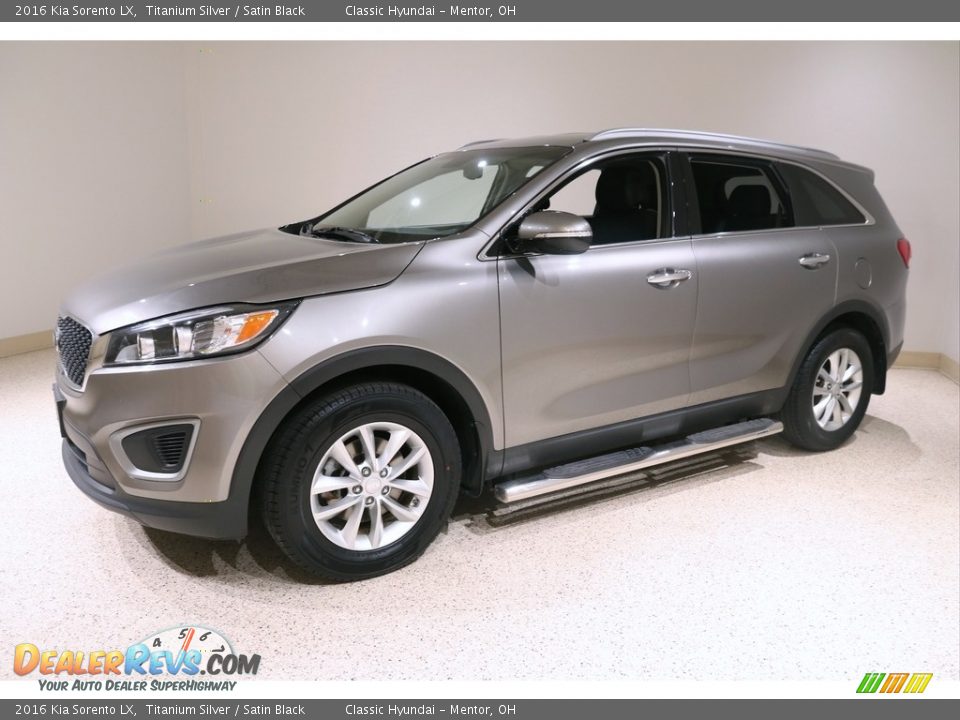 2016 Kia Sorento LX Titanium Silver / Satin Black Photo #3