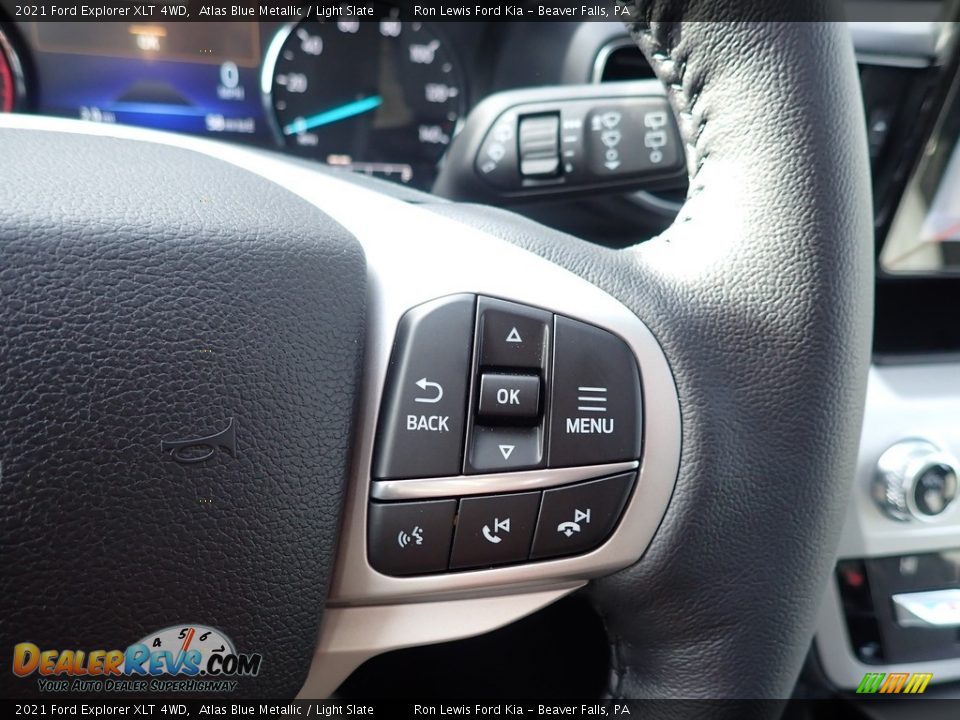 2021 Ford Explorer XLT 4WD Atlas Blue Metallic / Light Slate Photo #19