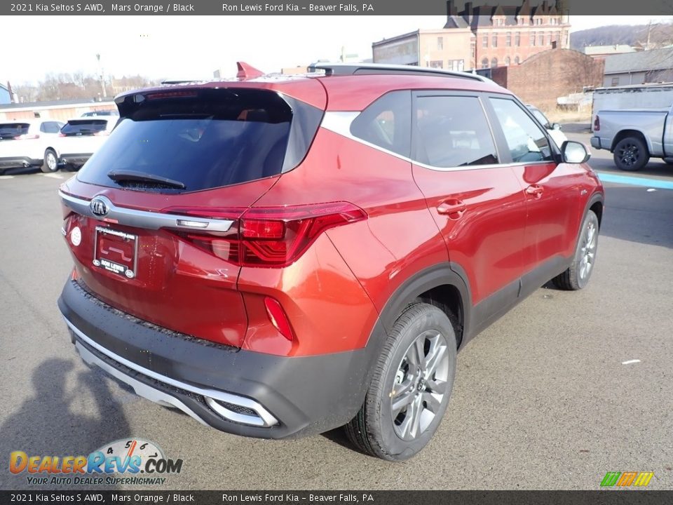 2021 Kia Seltos S AWD Mars Orange / Black Photo #2