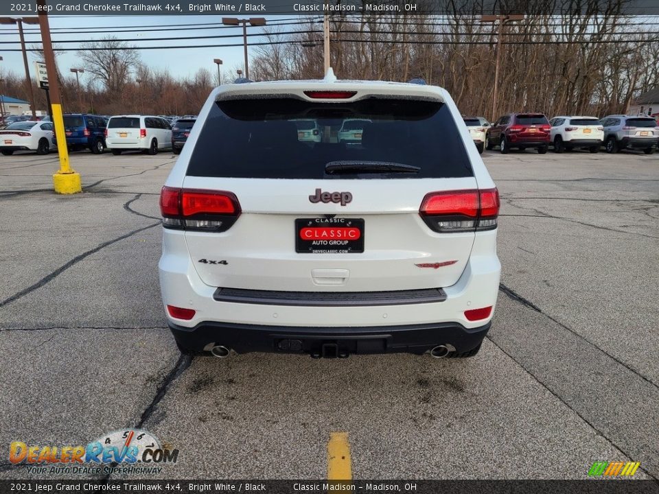 2021 Jeep Grand Cherokee Trailhawk 4x4 Bright White / Black Photo #10