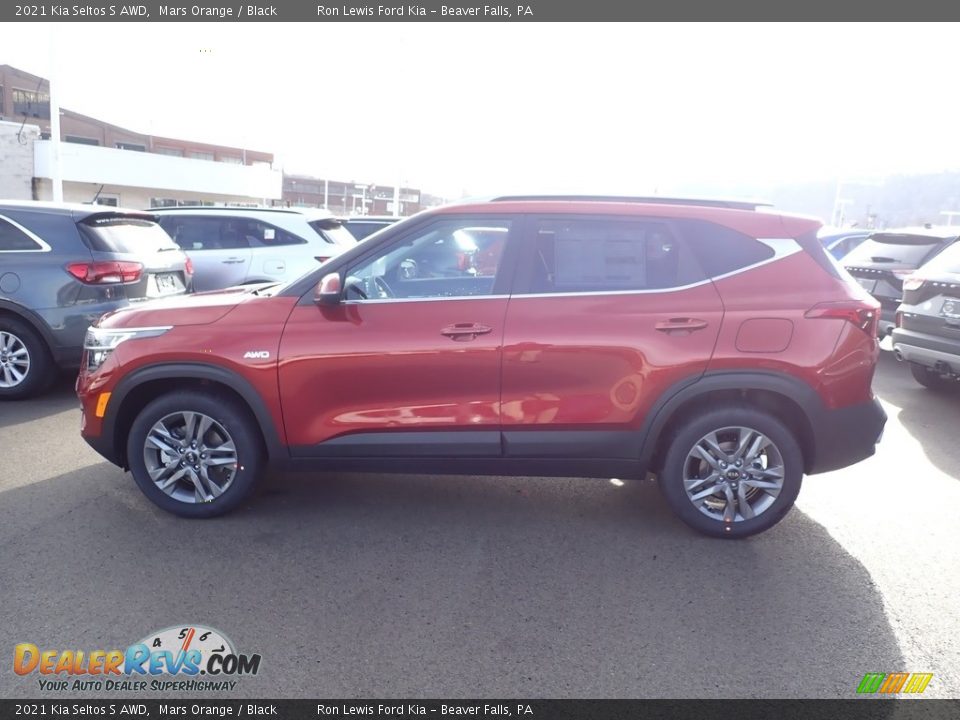 2021 Kia Seltos S AWD Mars Orange / Black Photo #6