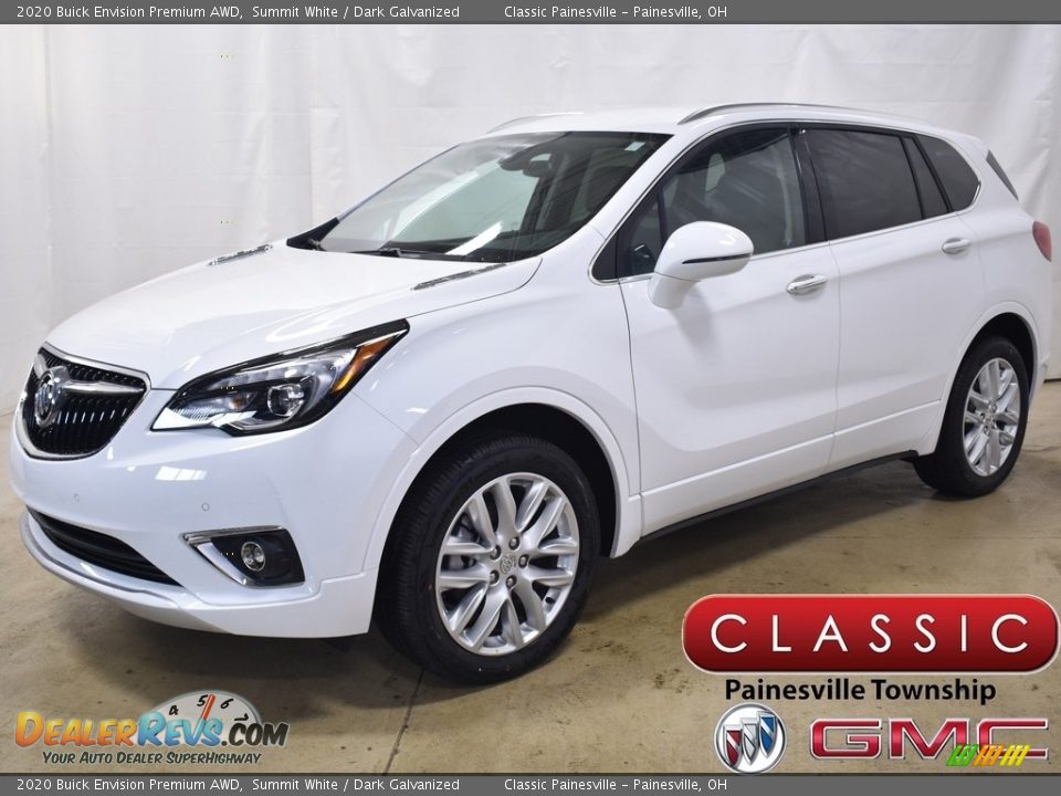 2020 Buick Envision Premium AWD Summit White / Dark Galvanized Photo #1