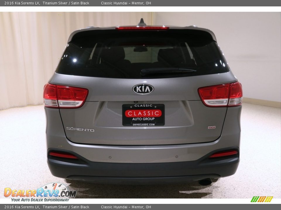 2016 Kia Sorento LX Titanium Silver / Satin Black Photo #19