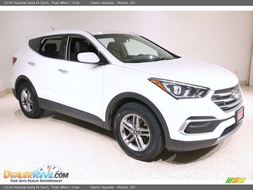 Pearl White 2018 Hyundai Santa Fe Sport  Photo #1