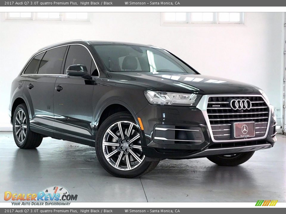 2017 Audi Q7 3.0T quattro Premium Plus Night Black / Black Photo #34