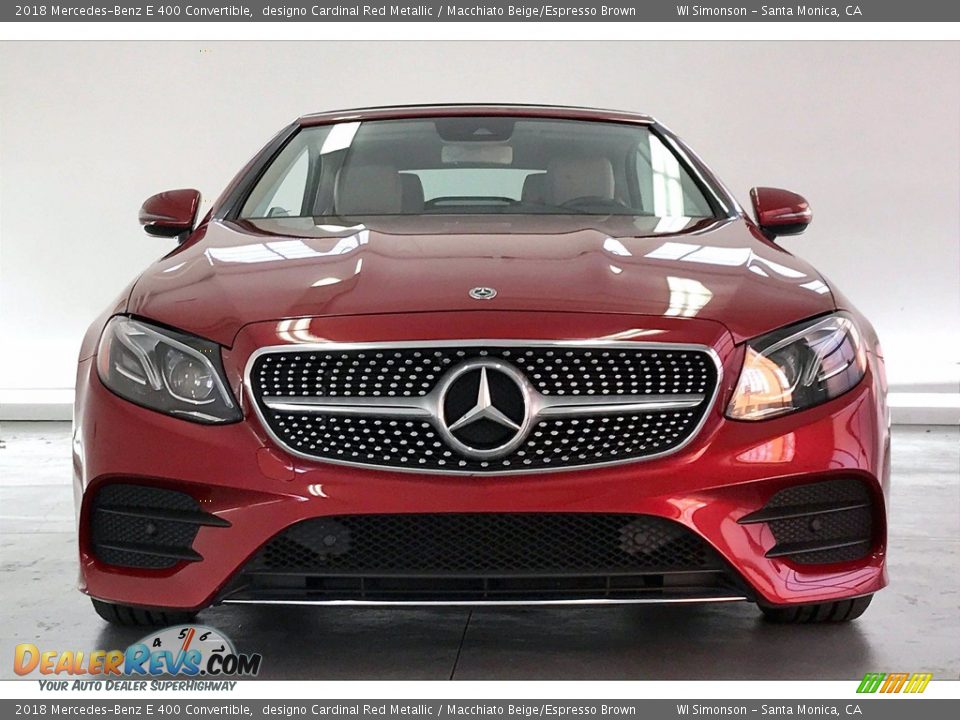 designo Cardinal Red Metallic 2018 Mercedes-Benz E 400 Convertible Photo #2