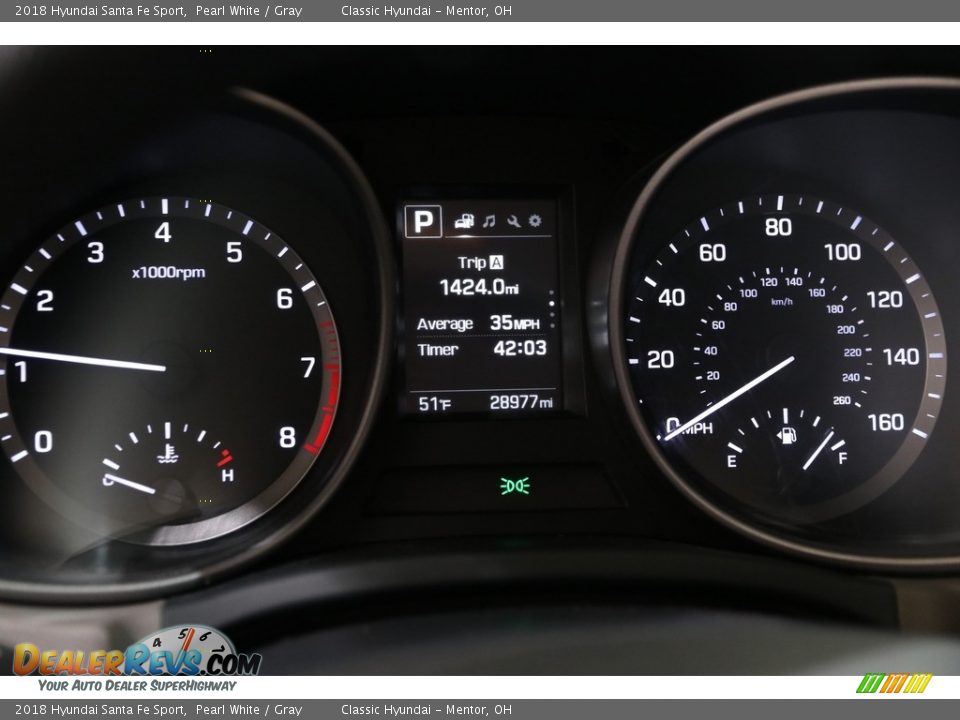 2018 Hyundai Santa Fe Sport  Gauges Photo #8