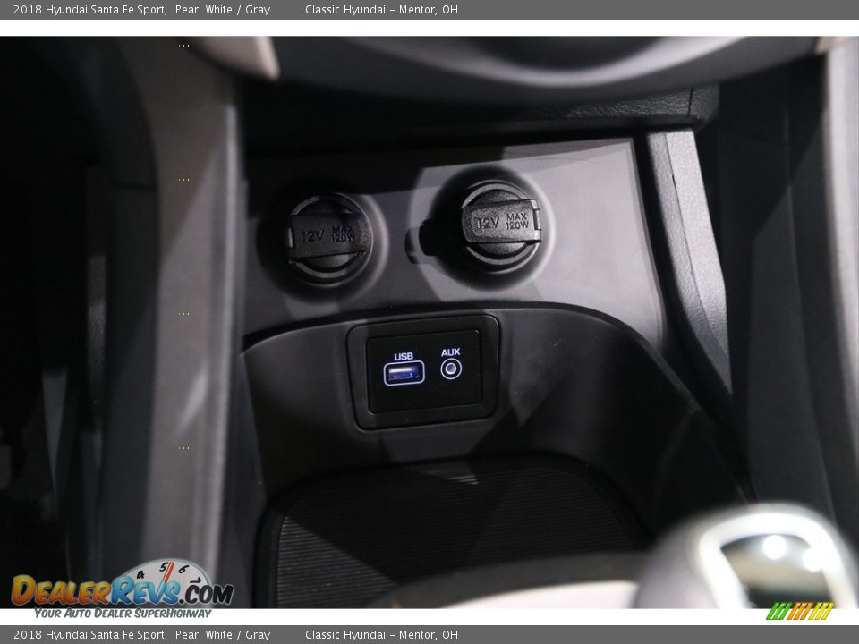 2018 Hyundai Santa Fe Sport Pearl White / Gray Photo #13