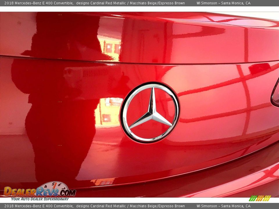 2018 Mercedes-Benz E 400 Convertible designo Cardinal Red Metallic / Macchiato Beige/Espresso Brown Photo #7