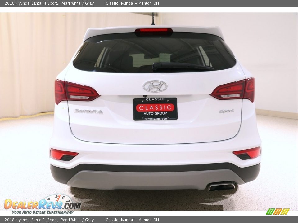 2018 Hyundai Santa Fe Sport Pearl White / Gray Photo #17
