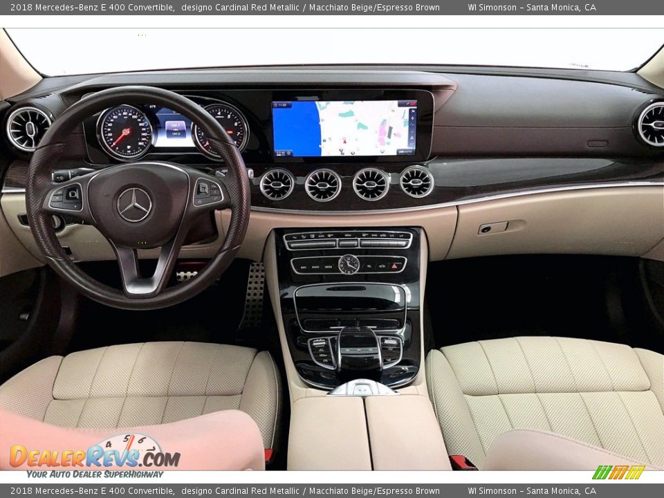 Dashboard of 2018 Mercedes-Benz E 400 Convertible Photo #15