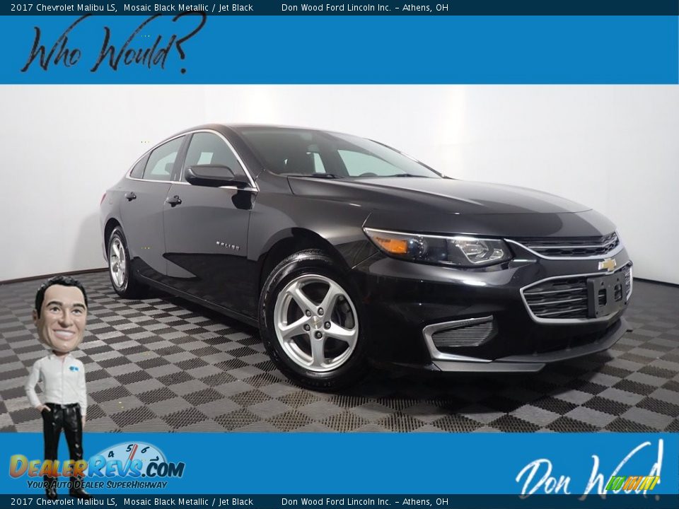 2017 Chevrolet Malibu LS Mosaic Black Metallic / Jet Black Photo #1