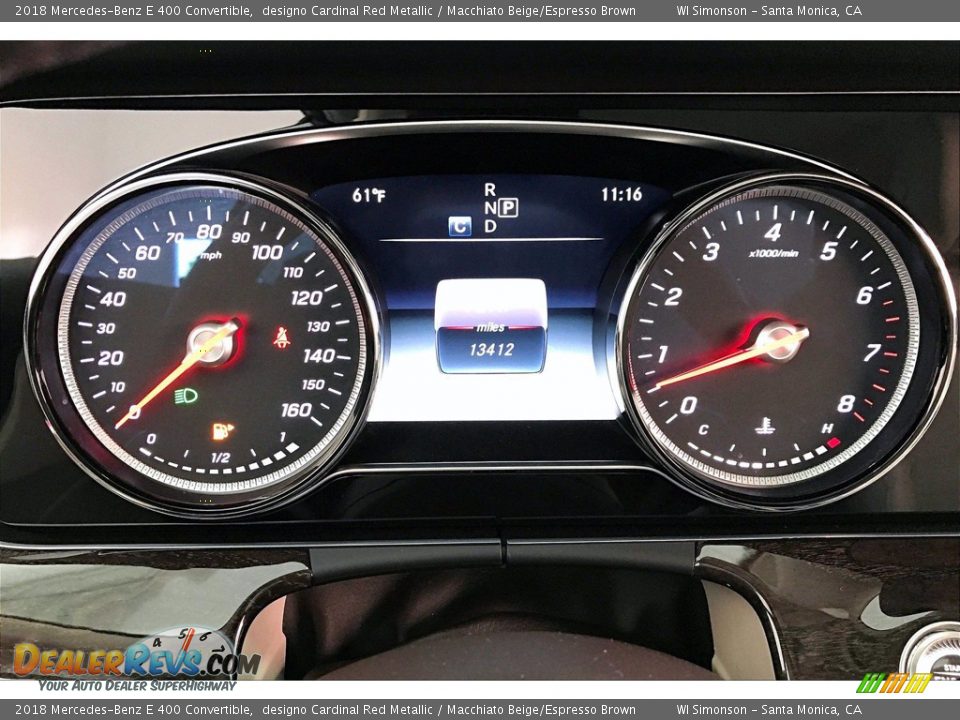 2018 Mercedes-Benz E 400 Convertible Gauges Photo #23