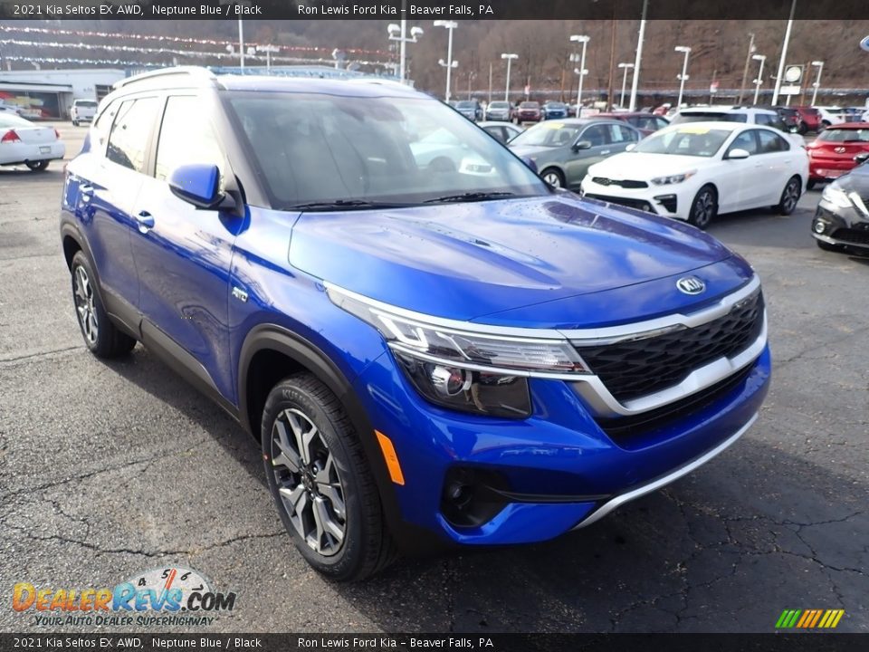 2021 Kia Seltos EX AWD Neptune Blue / Black Photo #3