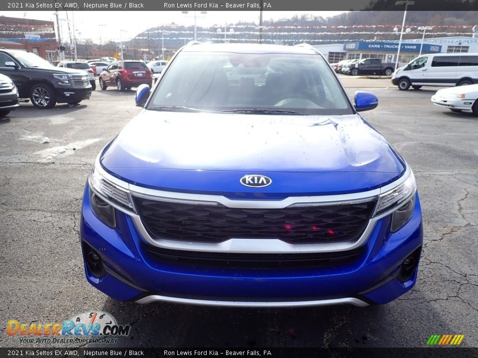 2021 Kia Seltos EX AWD Neptune Blue / Black Photo #4