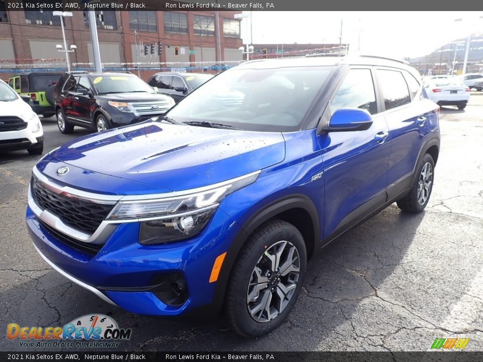 2021 Kia Seltos EX AWD Neptune Blue / Black Photo #5
