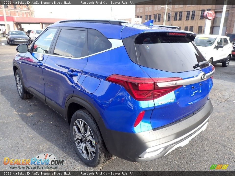 2021 Kia Seltos EX AWD Neptune Blue / Black Photo #7