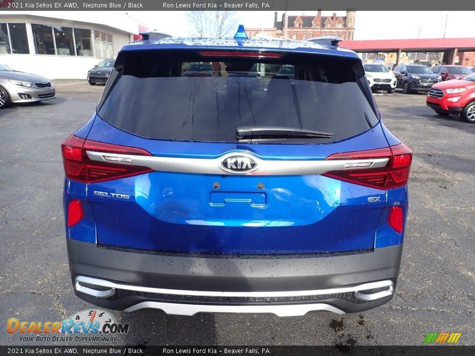 2021 Kia Seltos EX AWD Neptune Blue / Black Photo #8