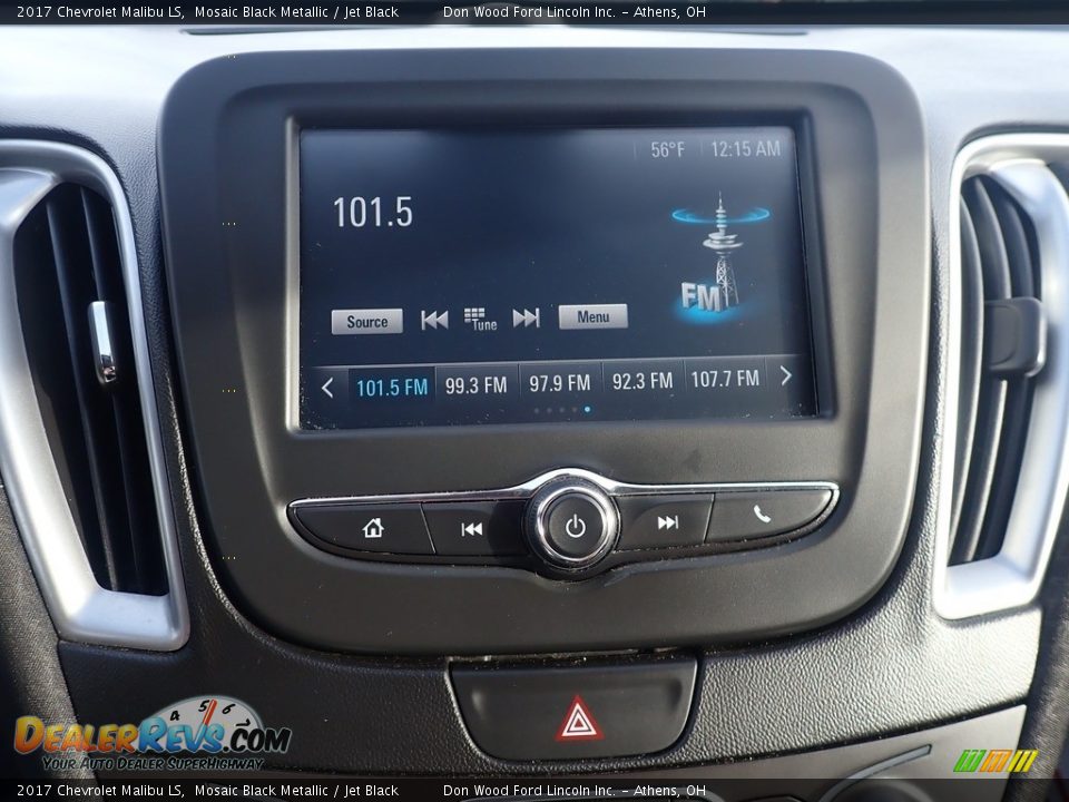 2017 Chevrolet Malibu LS Mosaic Black Metallic / Jet Black Photo #26