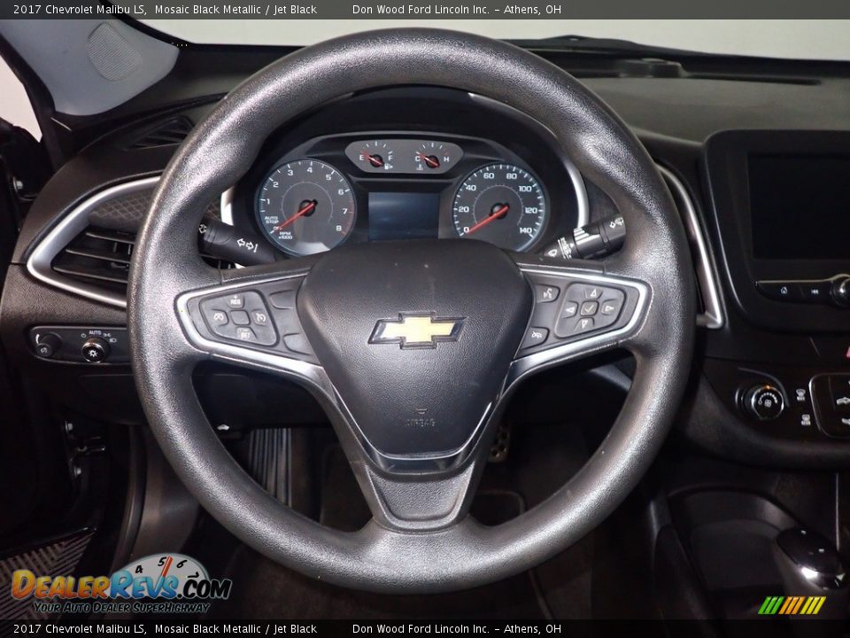 2017 Chevrolet Malibu LS Mosaic Black Metallic / Jet Black Photo #27