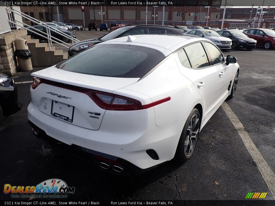 2021 Kia Stinger GT-Line AWD Snow White Pearl / Black Photo #2