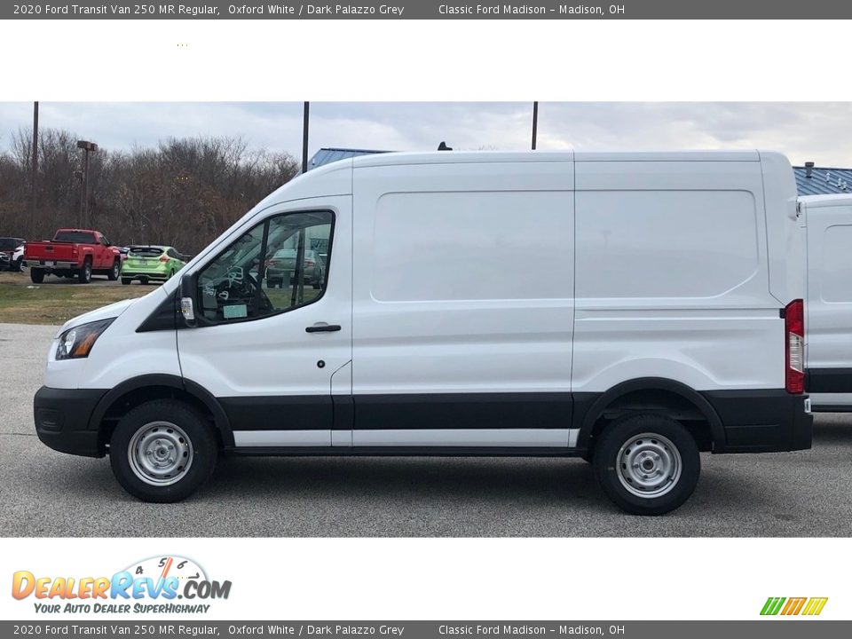 2020 Ford Transit Van 250 MR Regular Oxford White / Dark Palazzo Grey Photo #2