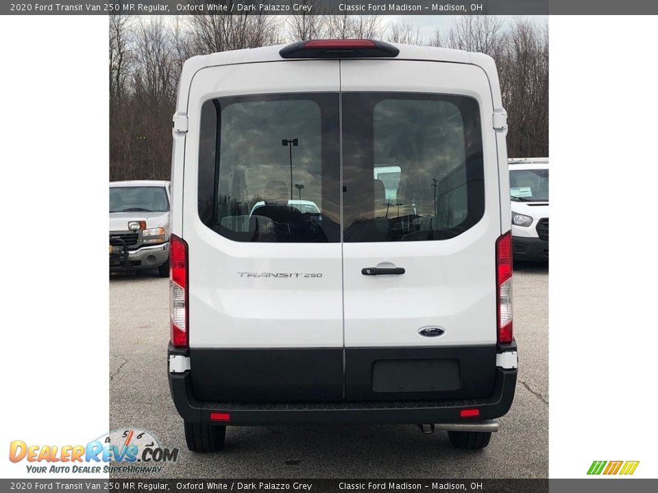 2020 Ford Transit Van 250 MR Regular Oxford White / Dark Palazzo Grey Photo #3