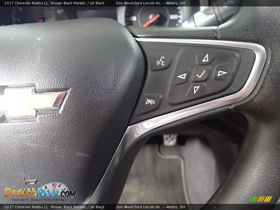 2017 Chevrolet Malibu LS Mosaic Black Metallic / Jet Black Photo #30
