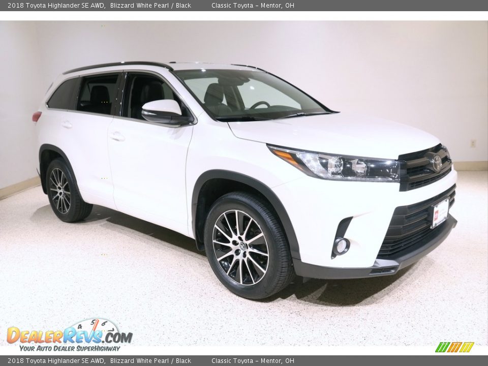 2018 Toyota Highlander SE AWD Blizzard White Pearl / Black Photo #1