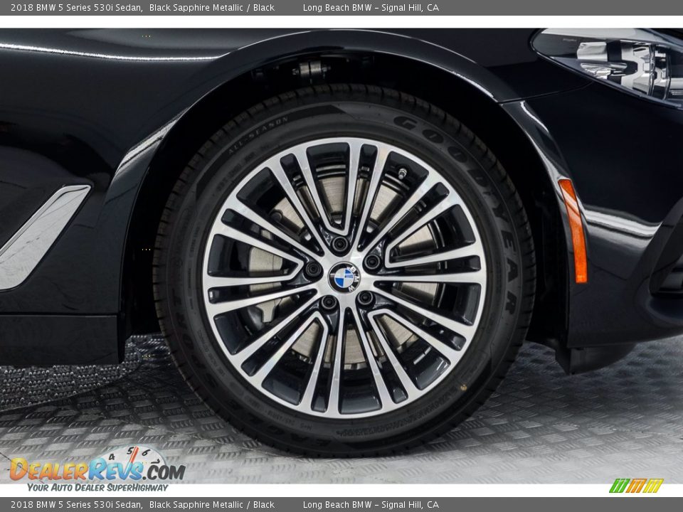 2018 BMW 5 Series 530i Sedan Black Sapphire Metallic / Black Photo #9