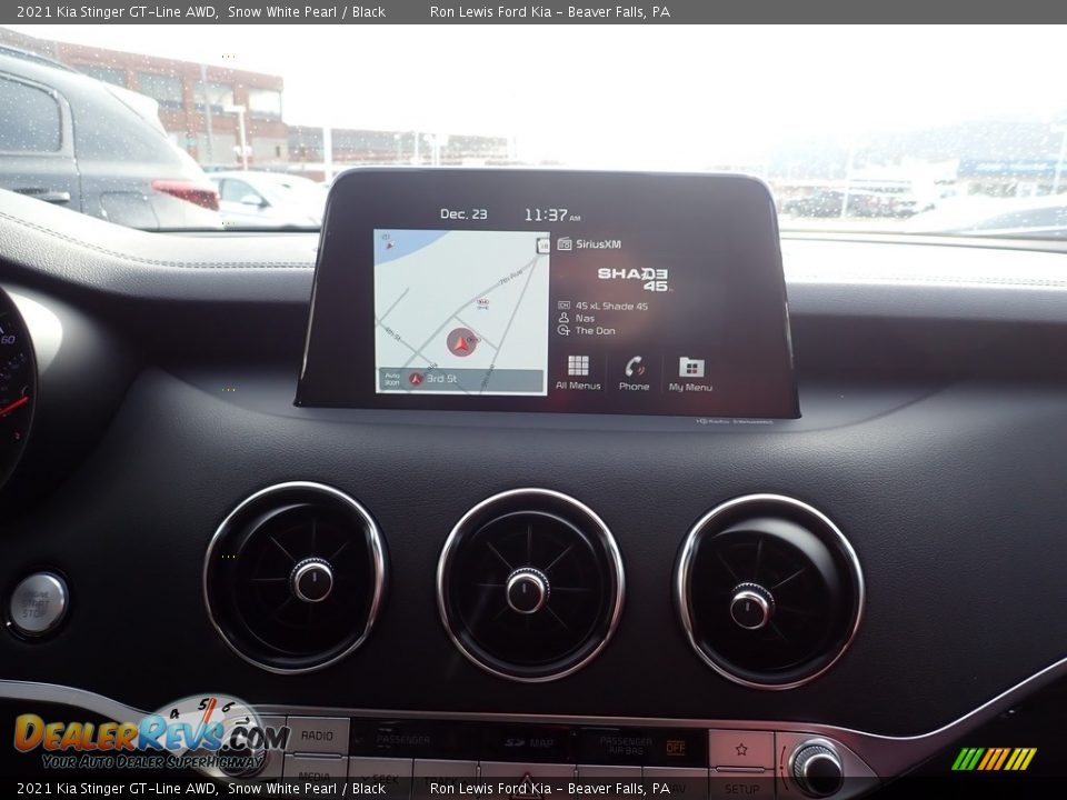 2021 Kia Stinger GT-Line AWD Snow White Pearl / Black Photo #13