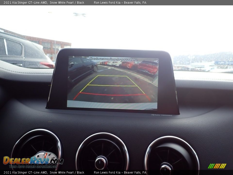 2021 Kia Stinger GT-Line AWD Snow White Pearl / Black Photo #14