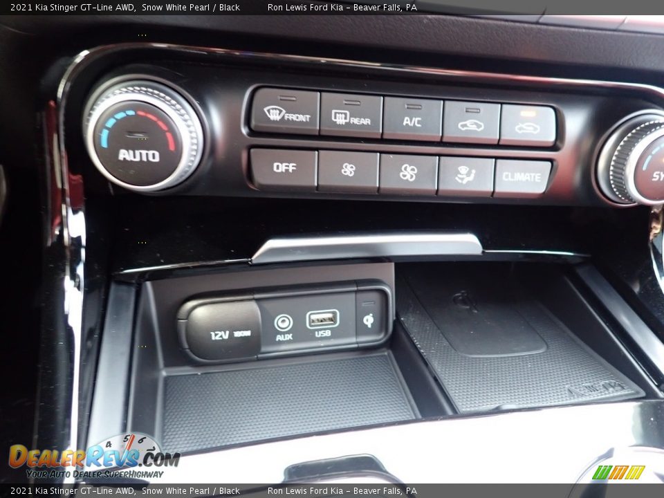 2021 Kia Stinger GT-Line AWD Snow White Pearl / Black Photo #16