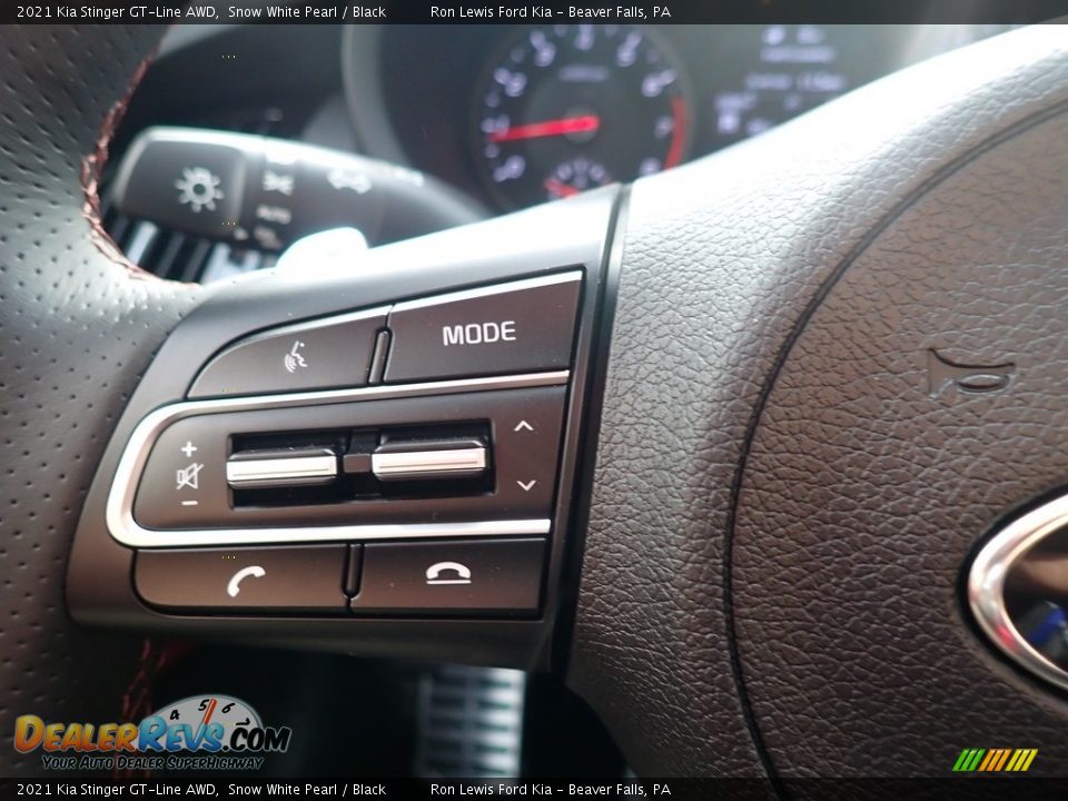 2021 Kia Stinger GT-Line AWD Snow White Pearl / Black Photo #18