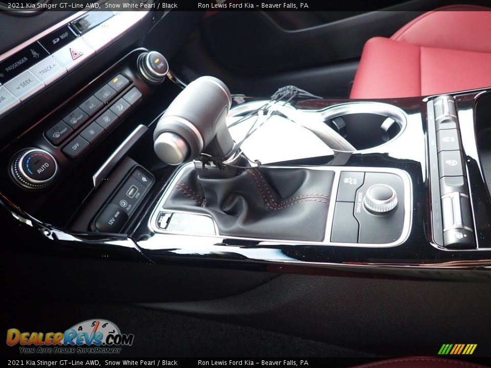 2021 Kia Stinger GT-Line AWD Snow White Pearl / Black Photo #20