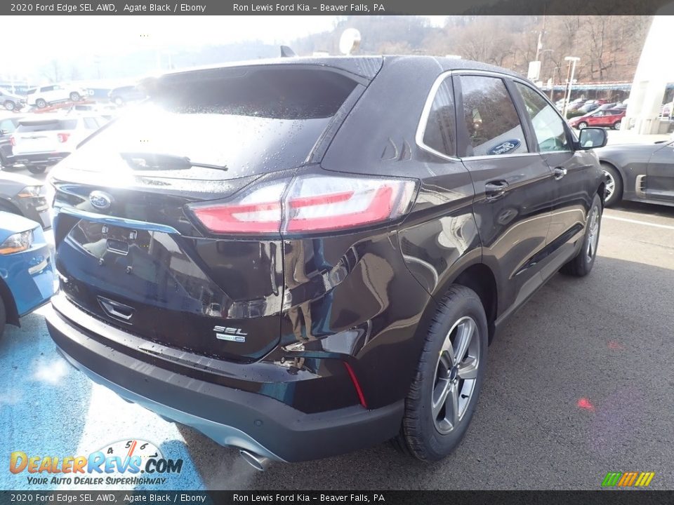 2020 Ford Edge SEL AWD Agate Black / Ebony Photo #2