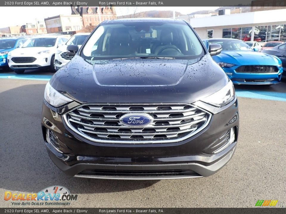 2020 Ford Edge SEL AWD Agate Black / Ebony Photo #4