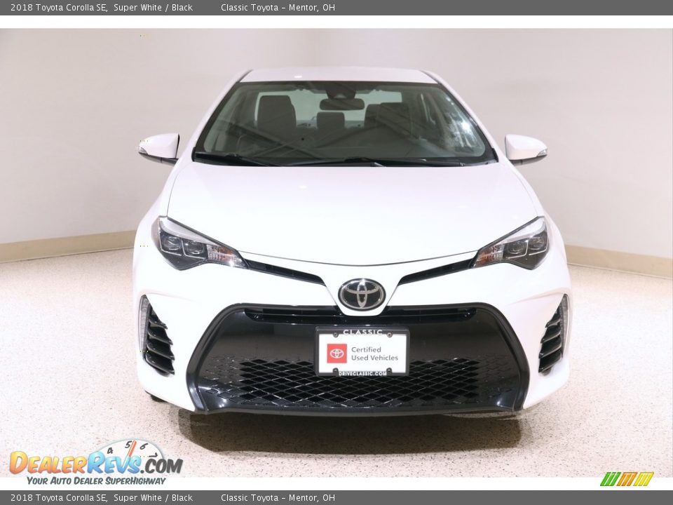 2018 Toyota Corolla SE Super White / Black Photo #2