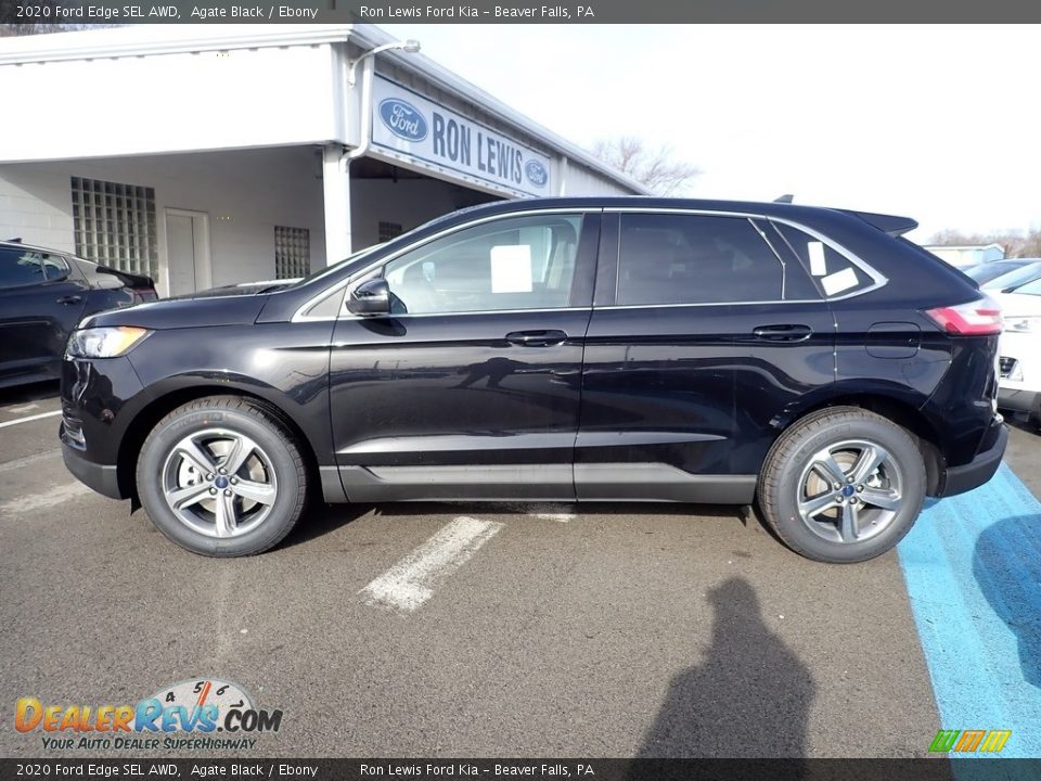 2020 Ford Edge SEL AWD Agate Black / Ebony Photo #6
